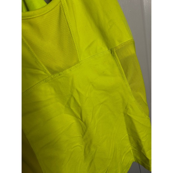 Kyodan Neon Yellow Racerback Athletic Tank Top Mesh Accents Women's M - Picture 4 of 4
